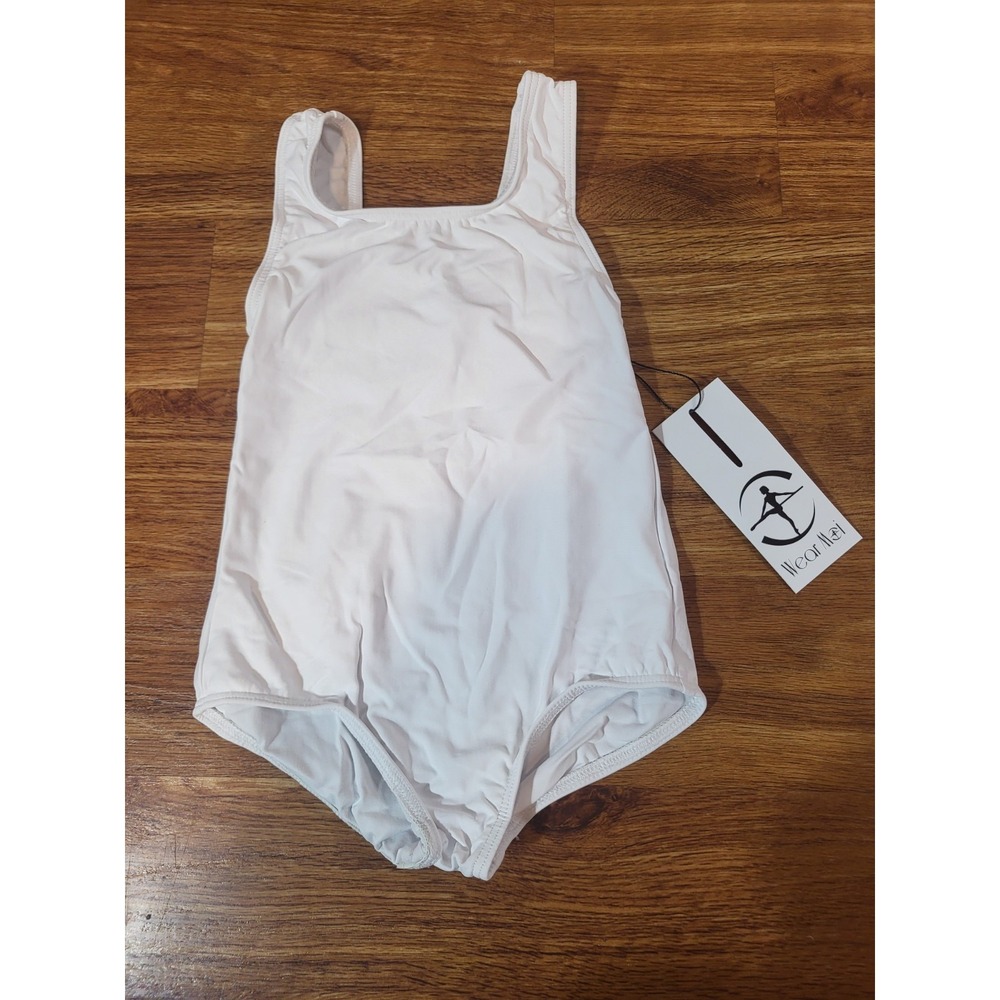 NWT Wear Moi‎ White Leatard Size 4/6